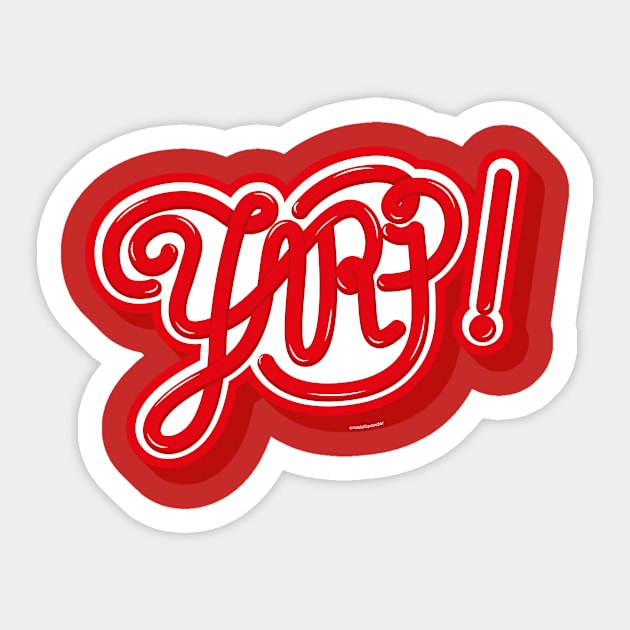 Yarp! Sticker by Oneskillwonder